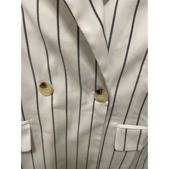 Revolve Lovers Blazer Double Breasted Black and White striped Size 8 or M - Picture 3 of 9